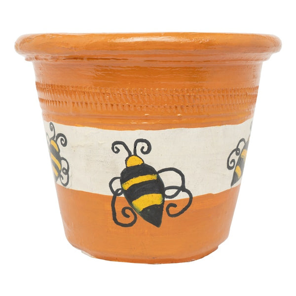 Terracotta Planter, honey bee, Mitti pottery by Amritdhra