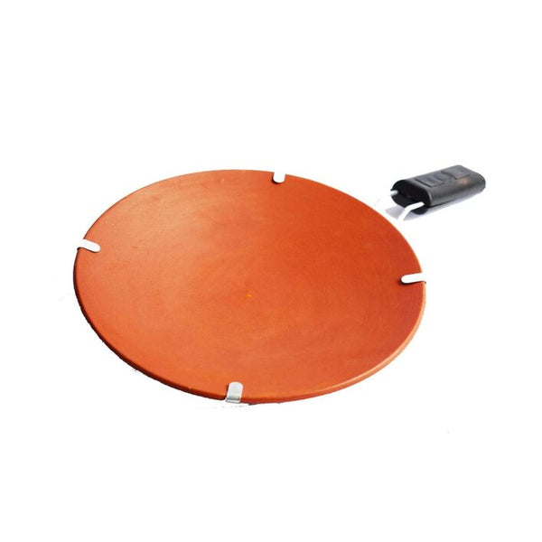 Terracotta Tawa with handling stand, Mitti pottery by Amritdhra