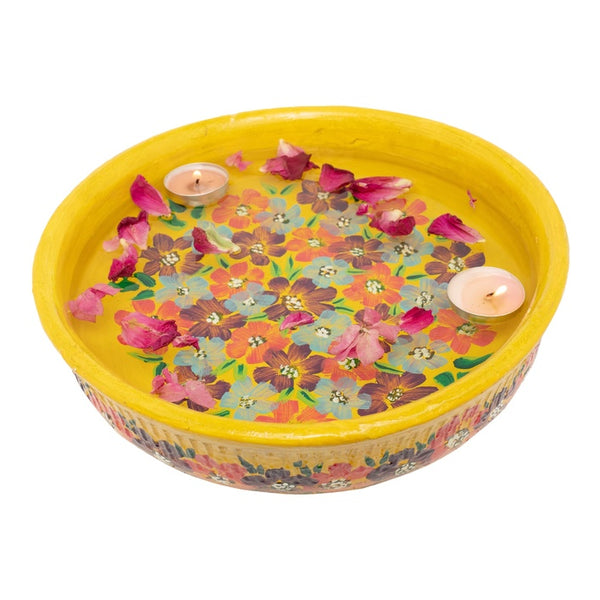 Terracotta Bowl Floral, Mitti pottery by Amritdhra