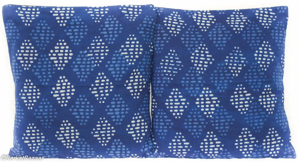 Dabu Block Print, 16x16 IN Cushion Cover pair