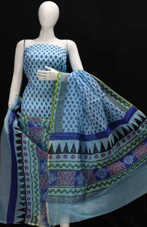 Soft Cotton Kota Doria printed Dressmaterials