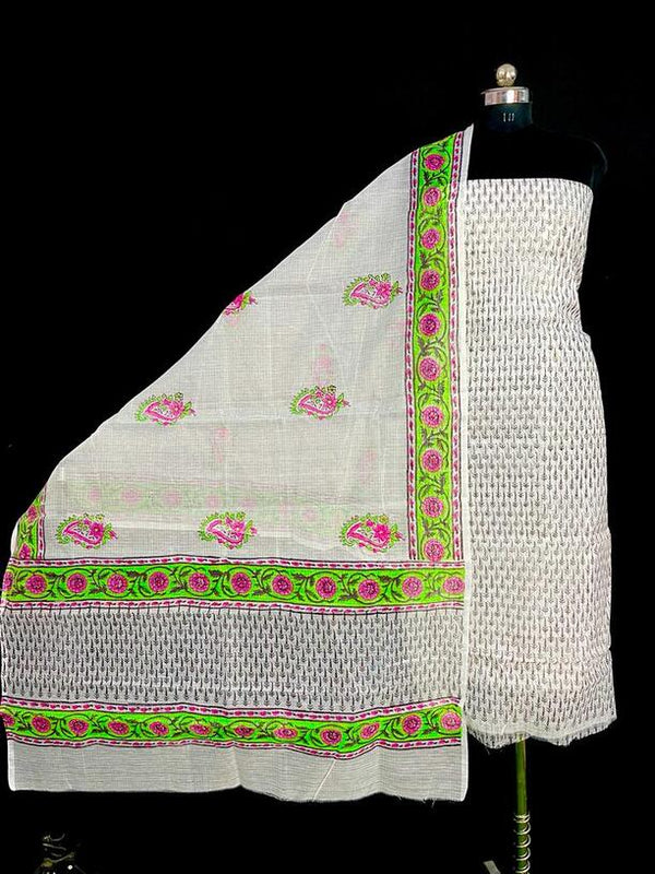Soft Cotton Kota Doria hand made Dressmaterials