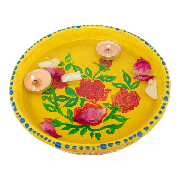 Terracotta Bowl, Rose, Mitti pottery by Amritdhra