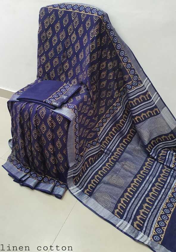 Soft Cotton Linen, vegetable dyed saris