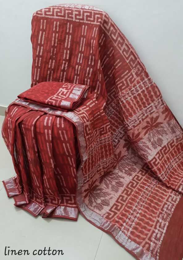 Soft Cotton Linen, vegetable dyed saris