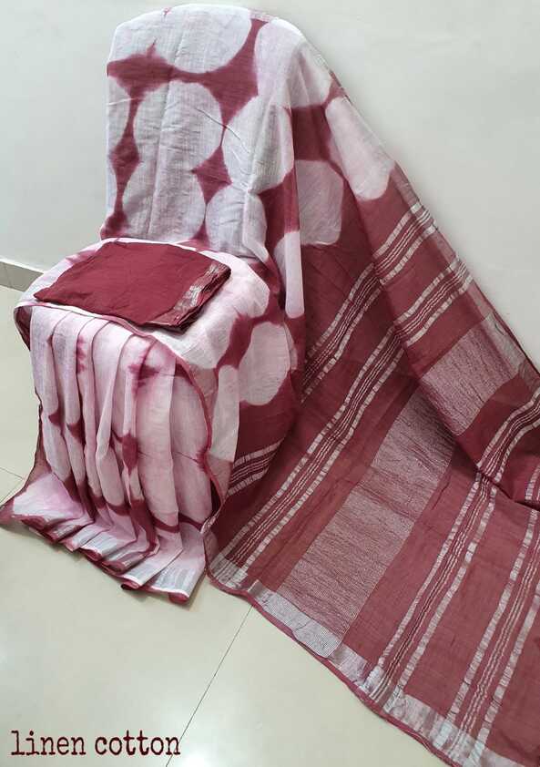 Soft Cotton Linen, vegetable dyed saris