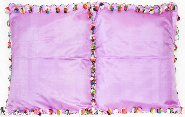 Lilac Silk, 16x16 IN Cushion Cover pair